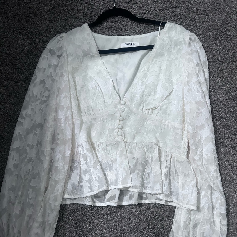 Showpo White Lace Women's Top